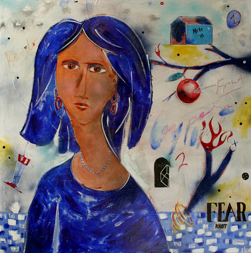 Woman with the Blue Hair